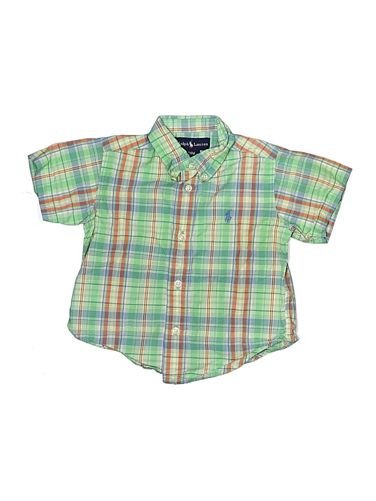 Pre-owned Ralph Lauren Kids' Short Sleeve Polo Shirt In Green