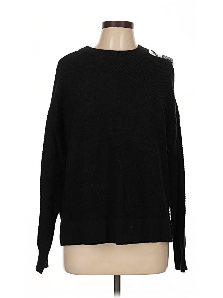 Pre-owned Dkny Pullover Sweater In Black