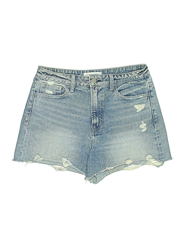 Pre-owned Flying Monkey Denim Shorts In Blue