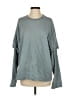 Zara Gray Long Sleeve Top Size S - photo 1