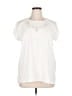 Dana Buchman 100% Polyester Ivory Short Sleeve Blouse Size XL - photo 1