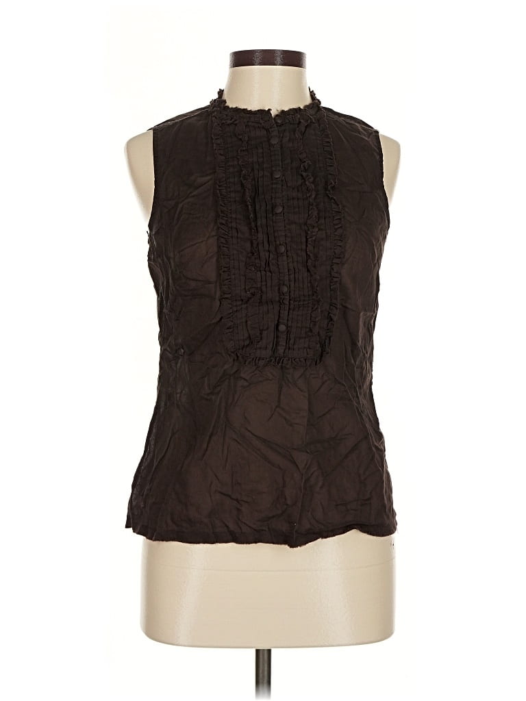 Pre-owned Banana Republic Sleeveless Blouse In Brown