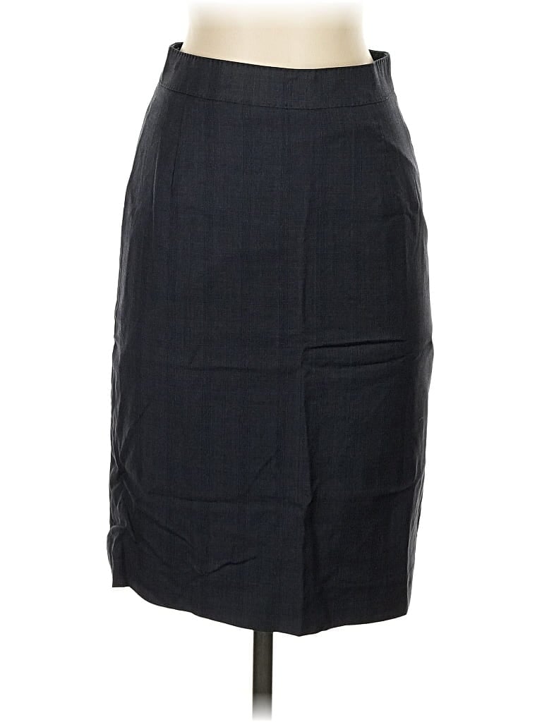 Pre-owned Assorted Brands Wool Skirt In Blue