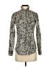 J.Crew Animal Print Ivory Long Sleeve Blouse Size 2 - photo 1