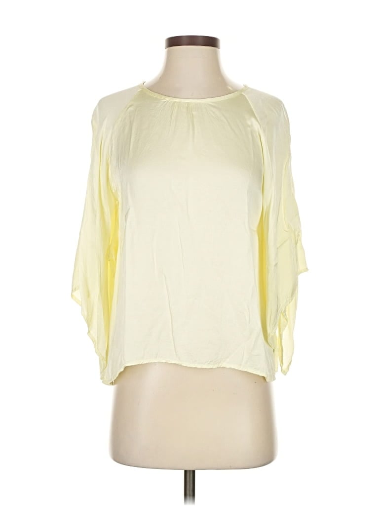 Pre-owned Stark X 3/4 Sleeve Blouse In Yellow