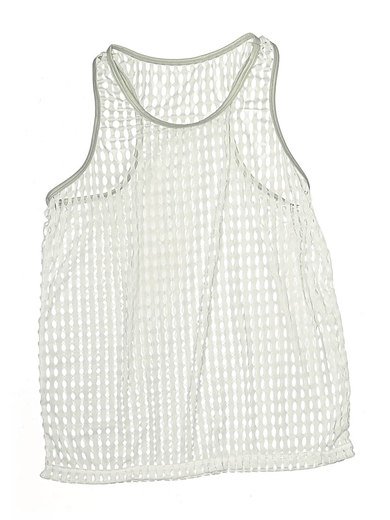 Pre-owned Unbranded Tank Top White Halter Neckline Tops