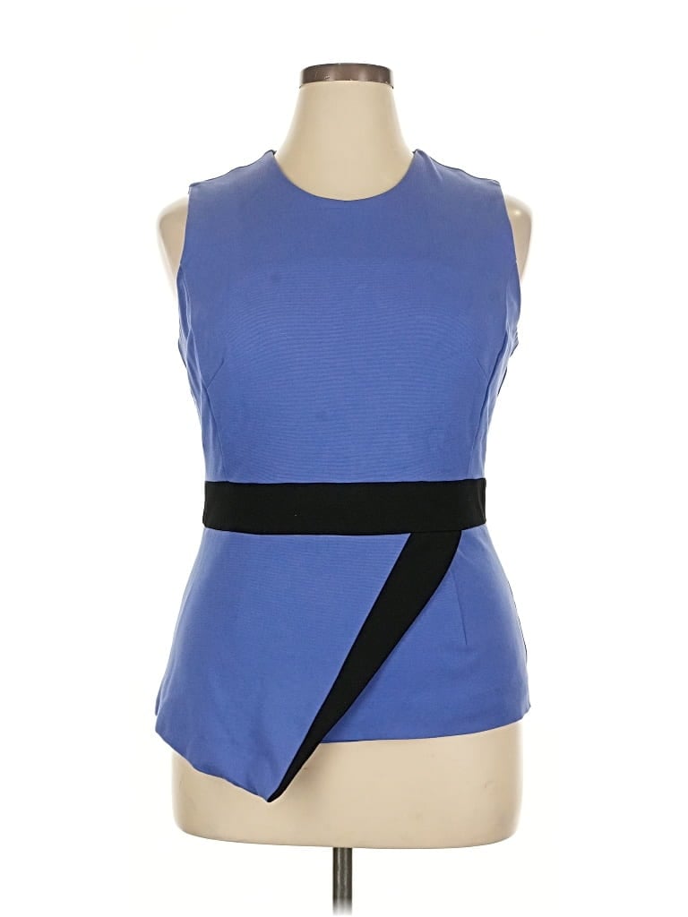 Pre-owned G.i.l.i. Sleeveless Blouse In Blue
