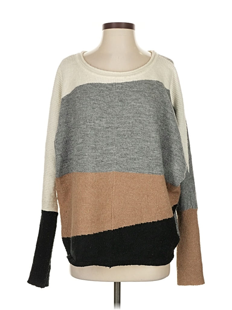 Pre-owned H By Halston Pullover Sweater In Brown
