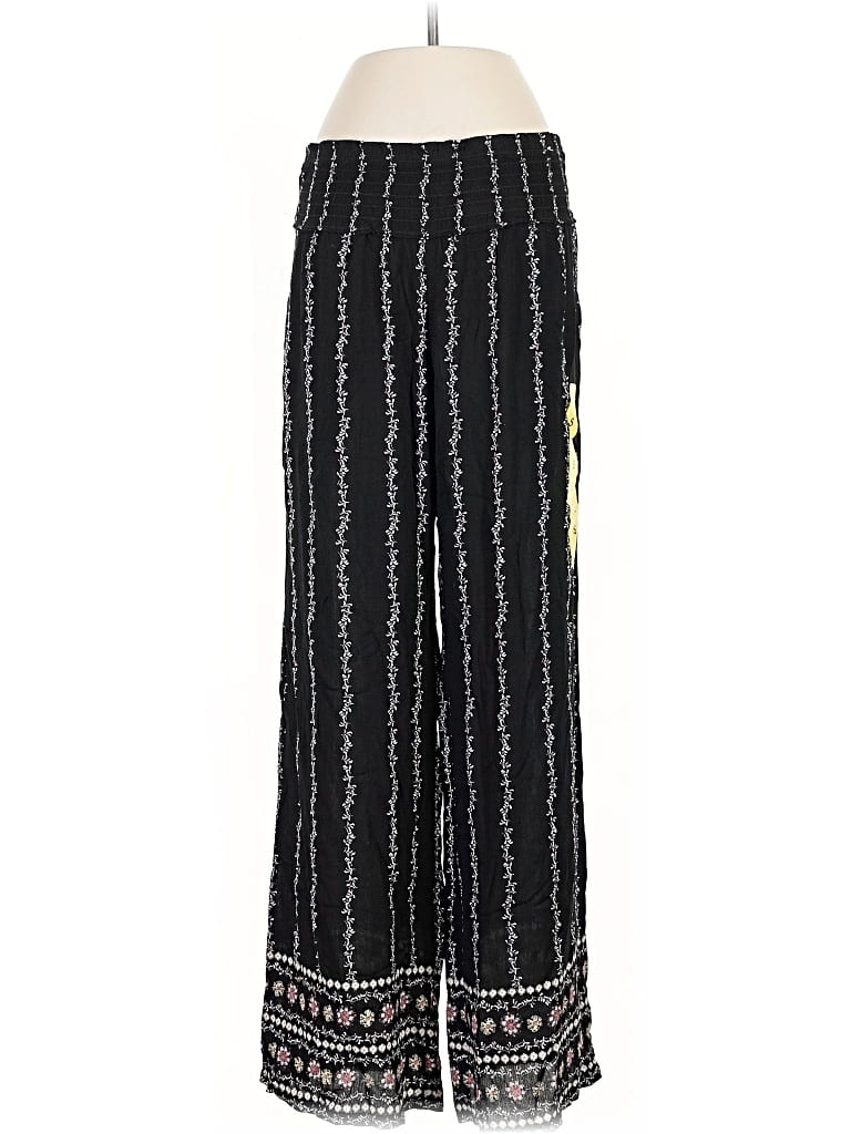 Pre-owned Three Dots Casual Pants In Black