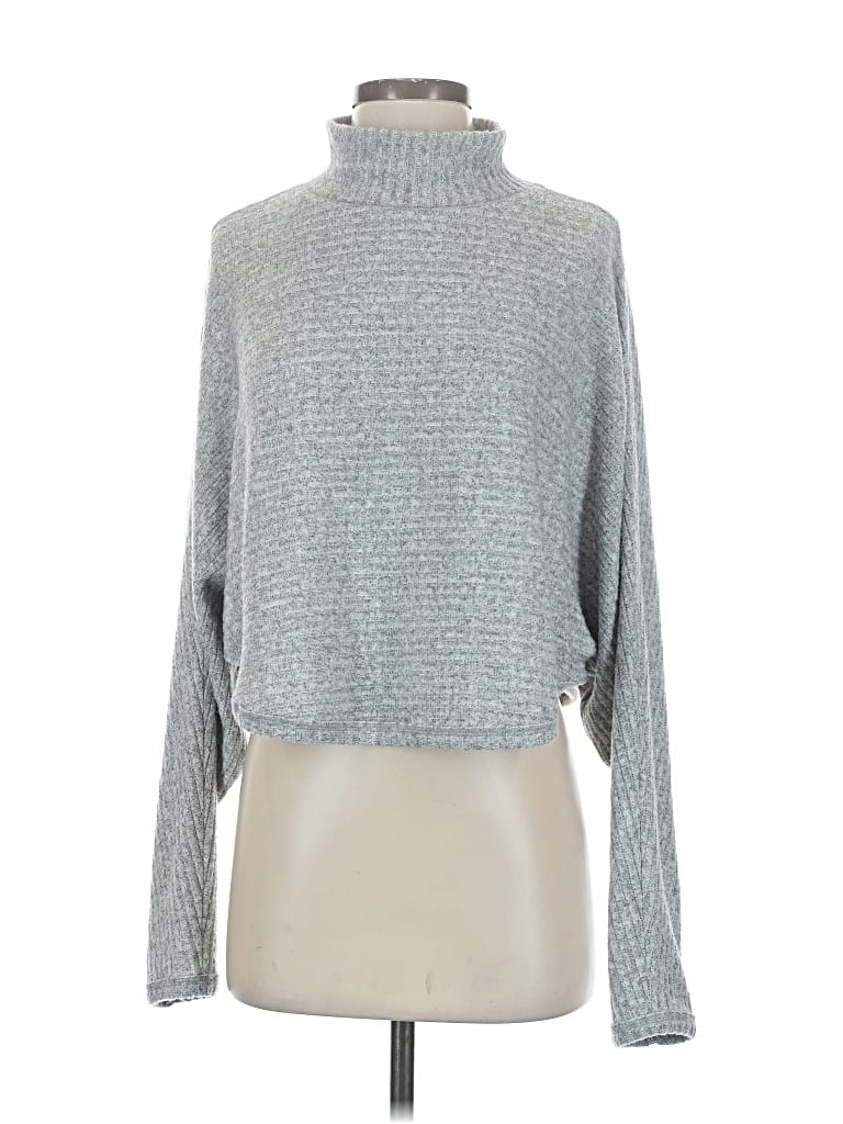 Pre-owned Pilcro Turtleneck Sweater In Silver