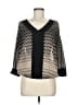 My Michelle 100% Polyester Black 3/4 Sleeve Blouse Size M - photo 1