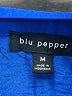 Blu Pepper 100% Polyester Blue Short Sleeve Blouse Size M - photo 7