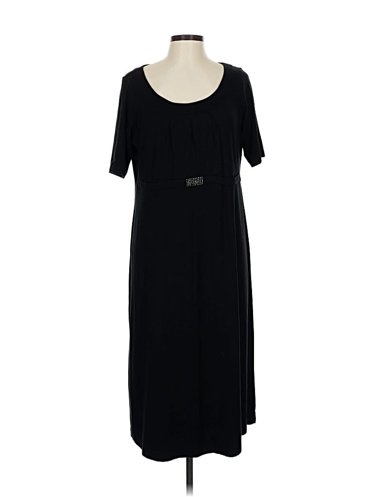 Pre-owned Marina Sport Casual Dress In Black