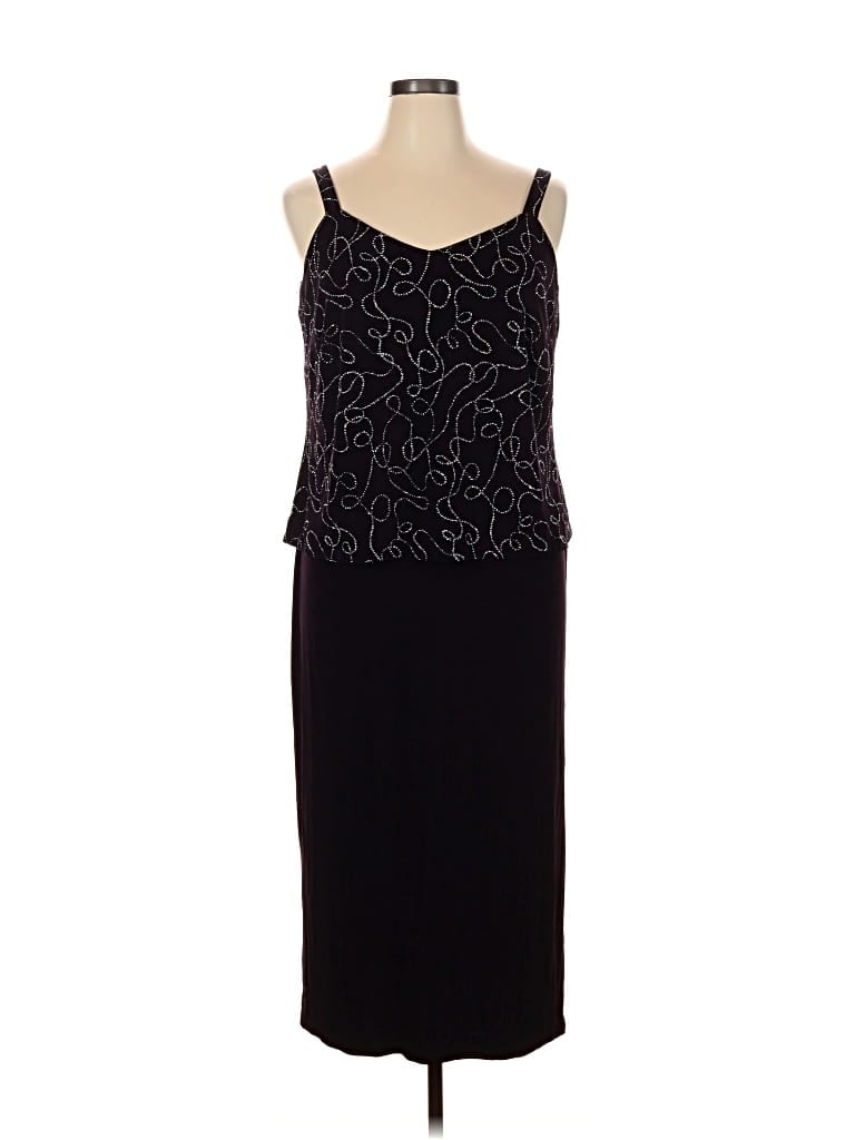 Pre-owned Alex Evenings Cocktail Dress In Black