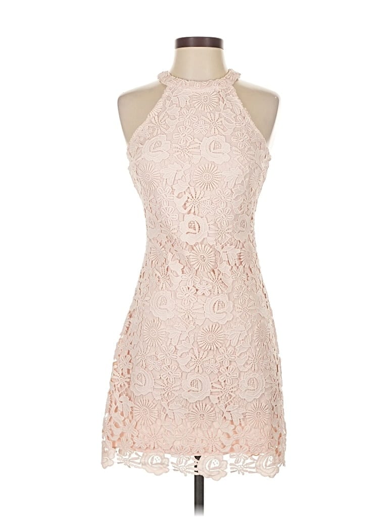 Pre-owned Lulus Cocktail Dress In White