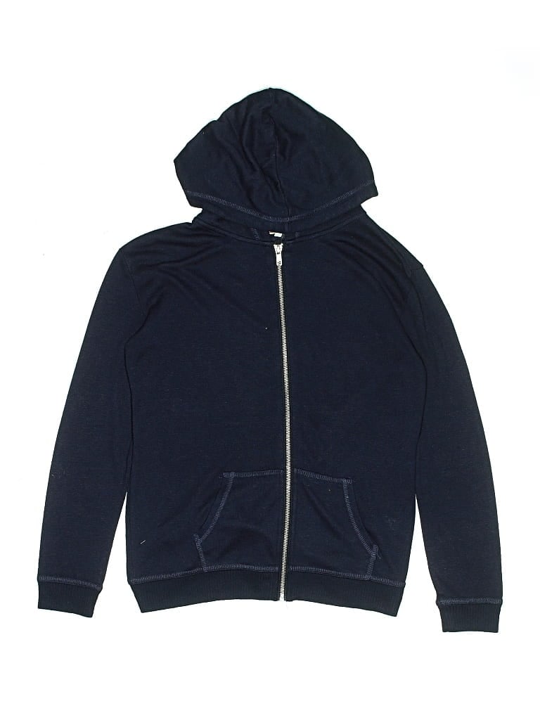 Pre-owned Vintage Havana Kids' Zip Up Hoodie In Blue
