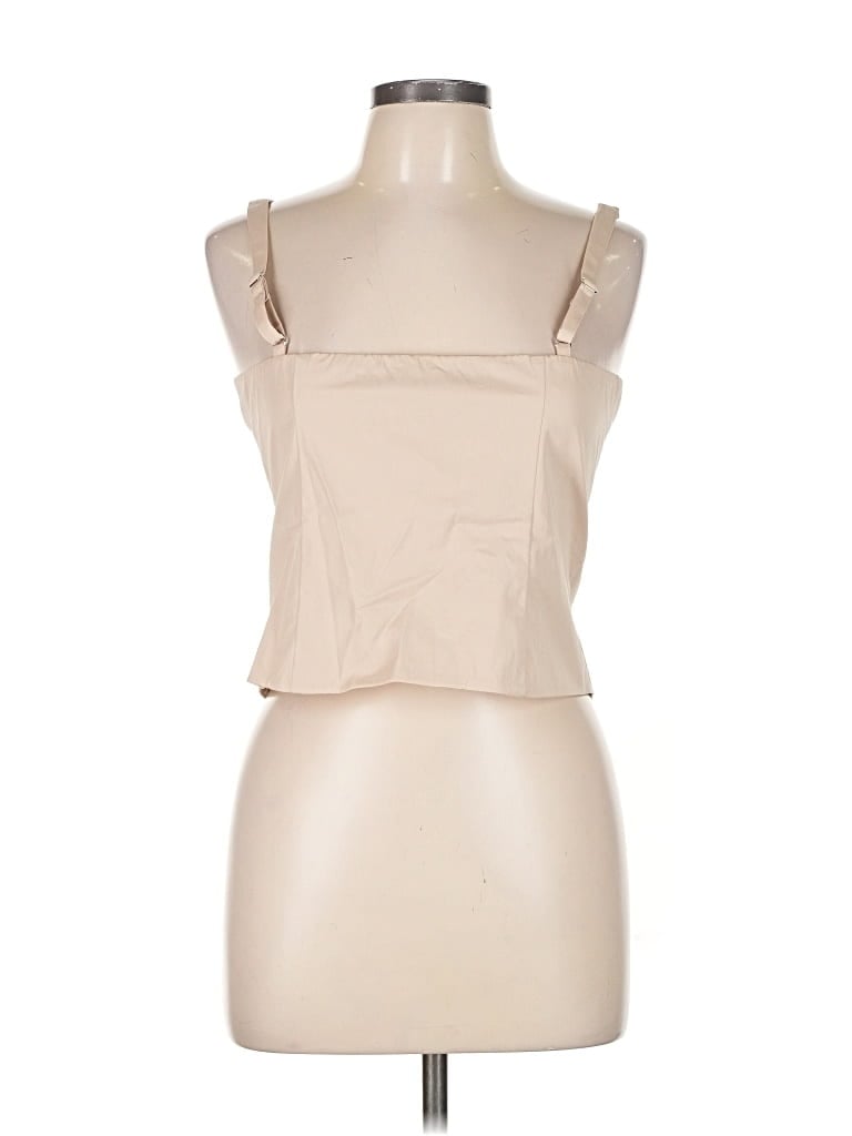 Abercrombie & Fitch Tank Top Tan Strapless Neckline Tops In Brown