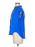 Blu Pepper 100% Polyester Blue Short Sleeve Blouse Size M - photo 5