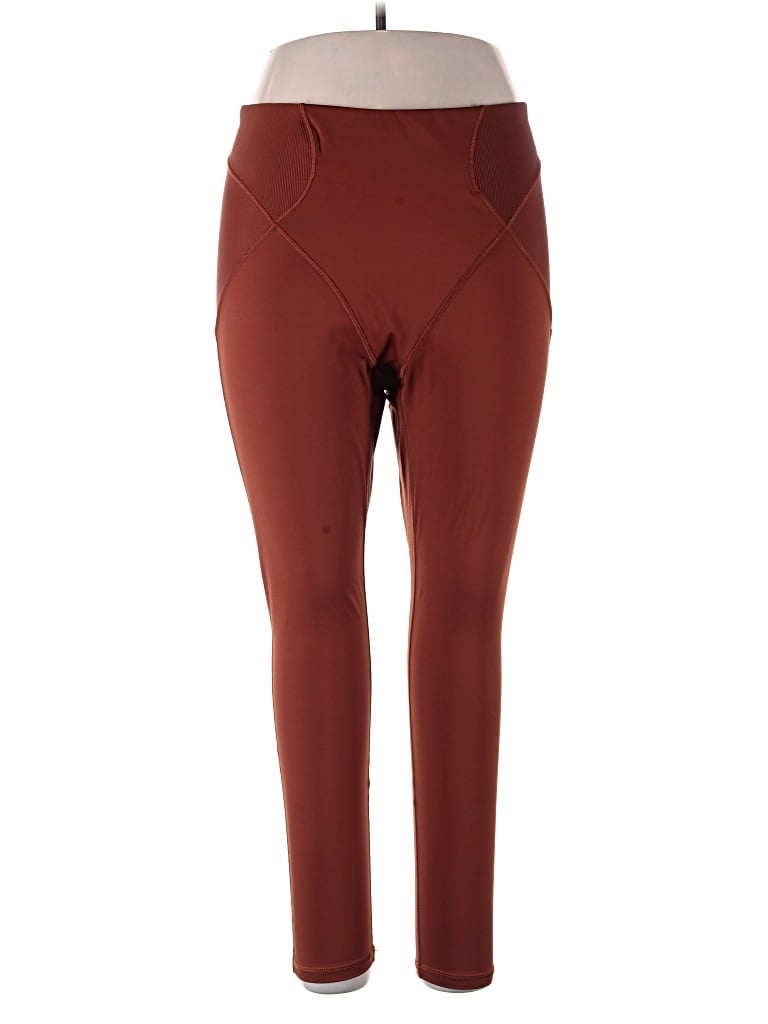 Pre-owned Savage X Fenty Active Pants In Burgundy