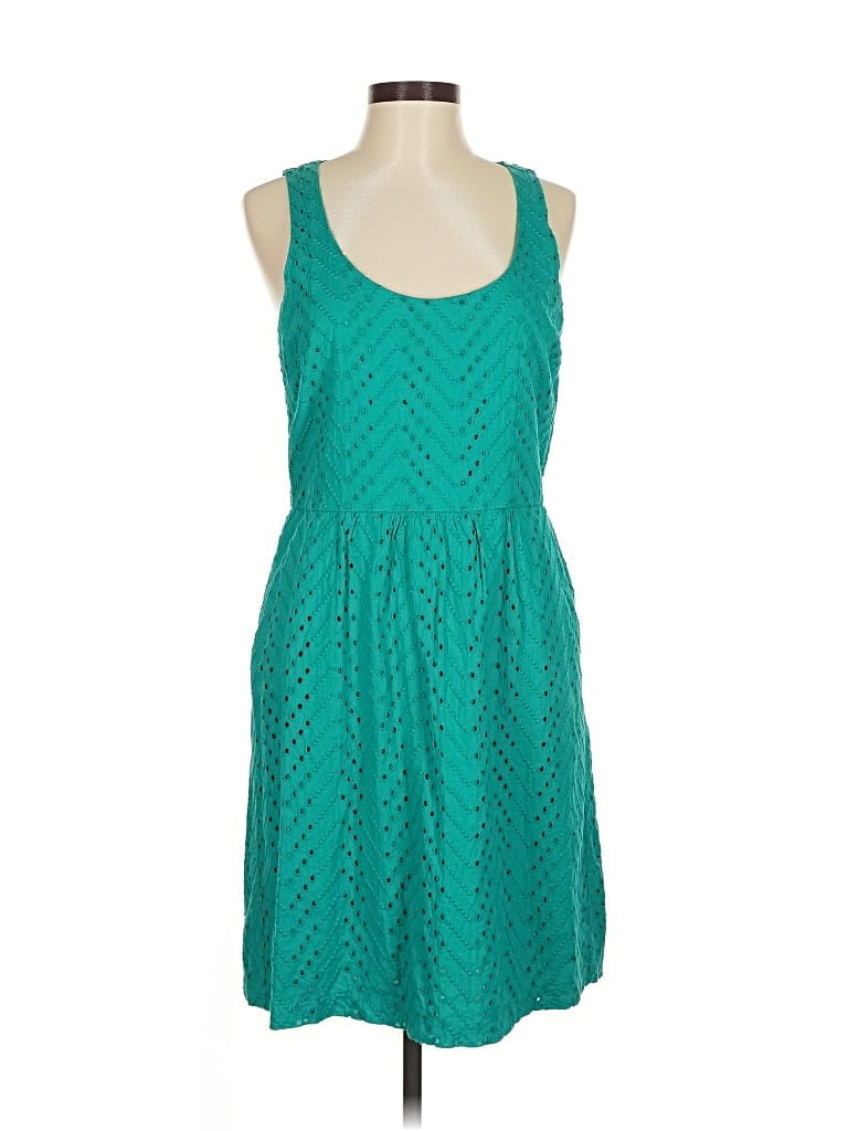 Pre-owned Ann Taylor Loft Outlet Casual Dress In Blue