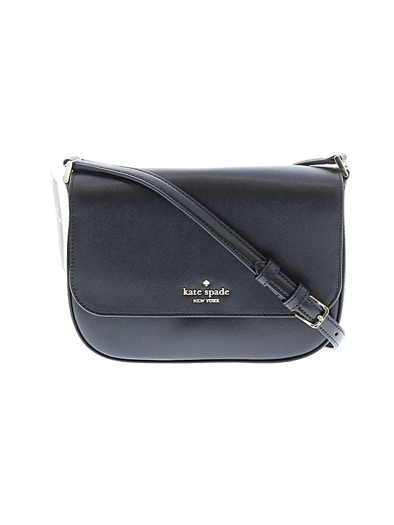 Kate Spade New York Leather Crossbody Bag In Black