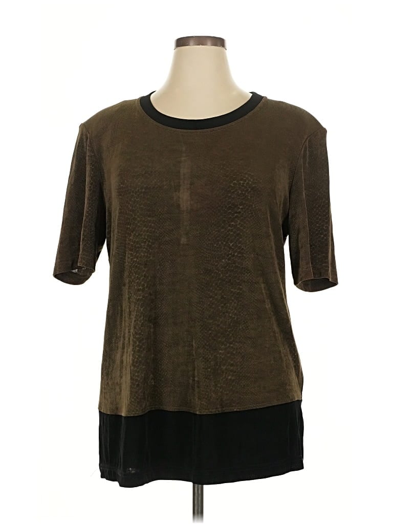 Pre-owned Rabbit Rabbit Rabbit Designs Short Sleeve T-shirt In Brown