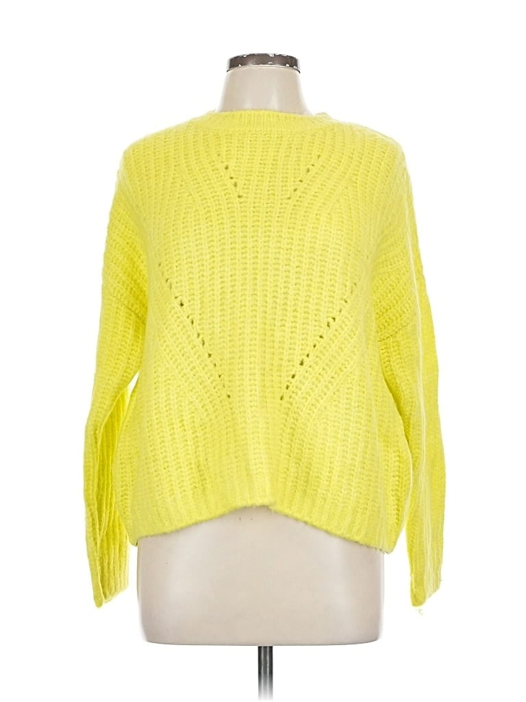 Pre-owned Cotton Emporium Pullover Sweater In Yellow
