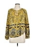 Lucky Brand Yellow Long Sleeve Blouse Size L - photo 1
