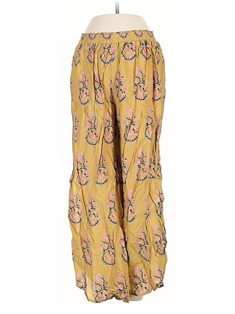 Pre-owned World Market Casual Pants In Yellow