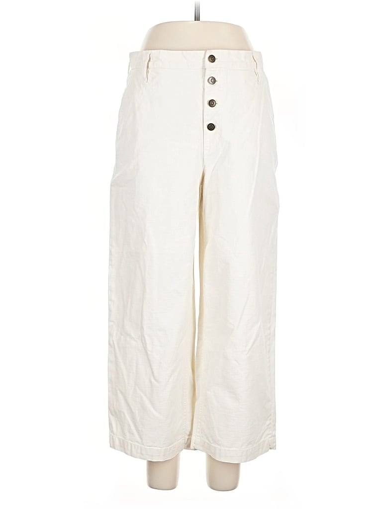 Pre-owned J.crew Factory Store Casual Pants In White