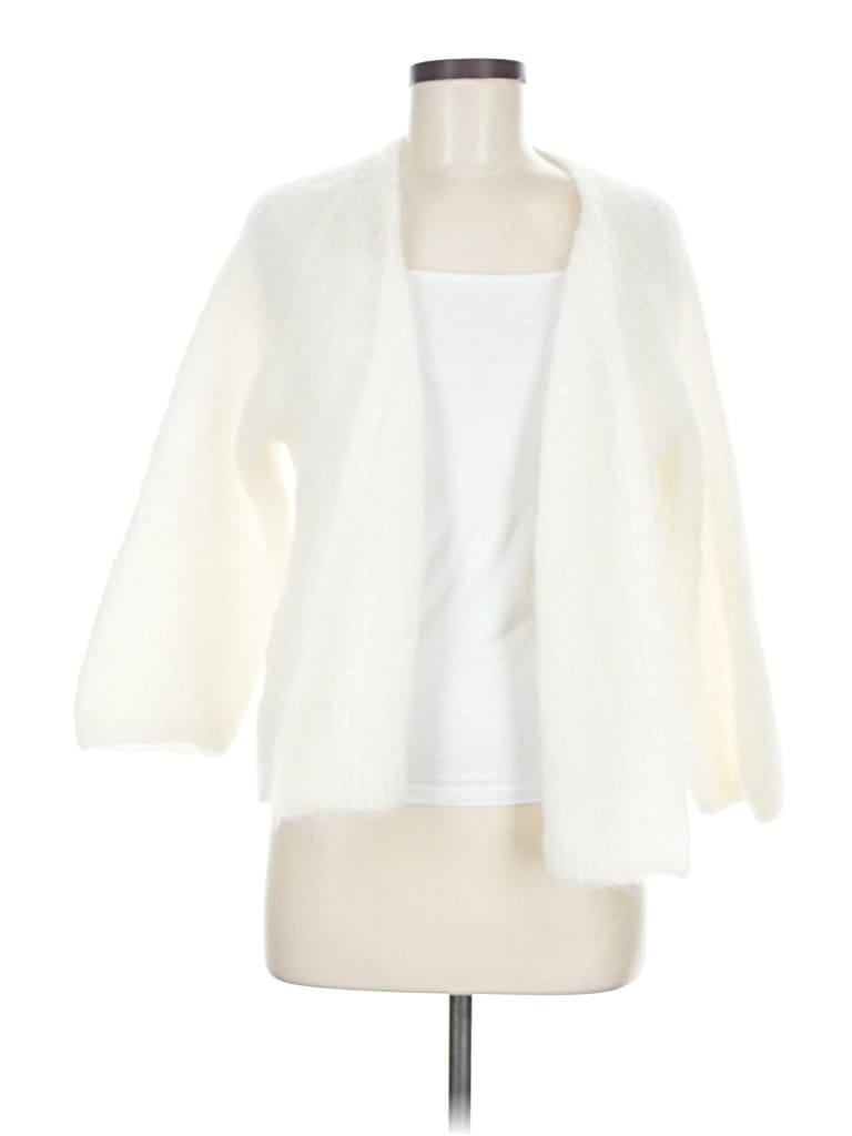 Pre-owned Unbranded Cardigan Sweater In White