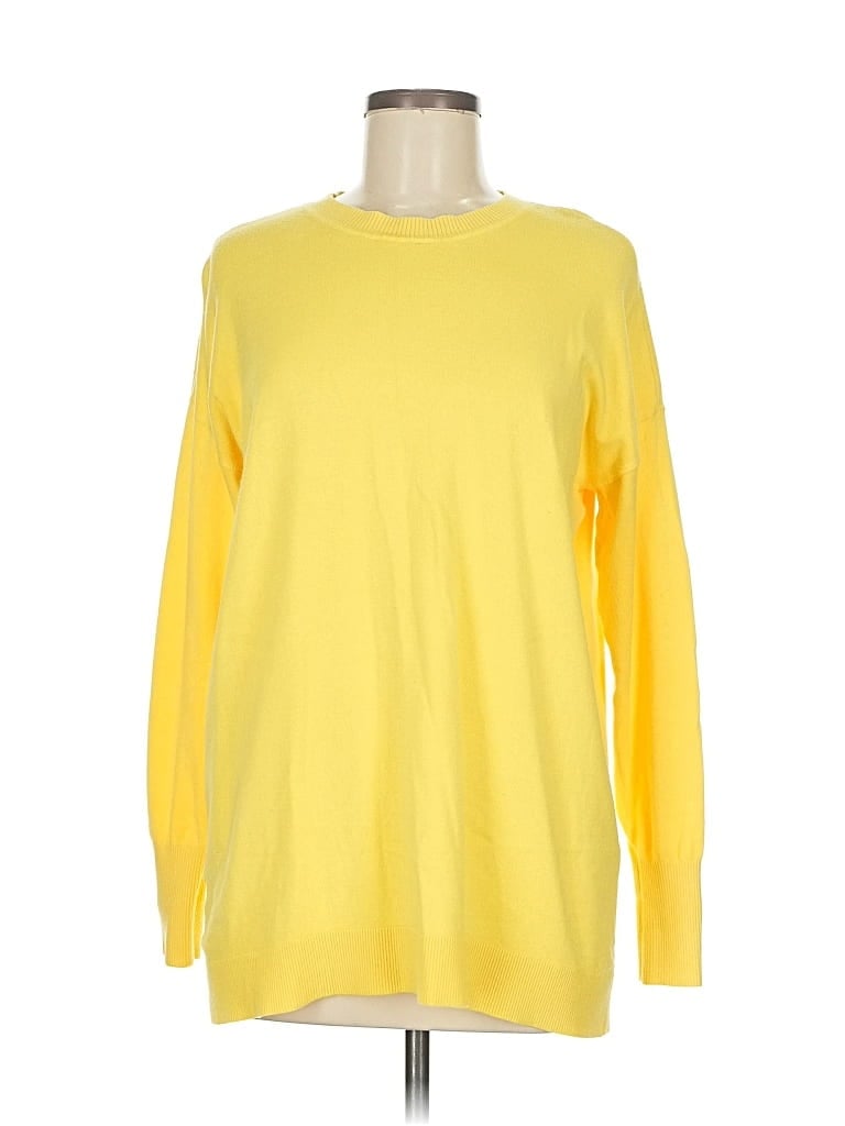 Pre-owned Ann Taylor Loft Pullover Sweater In Yellow