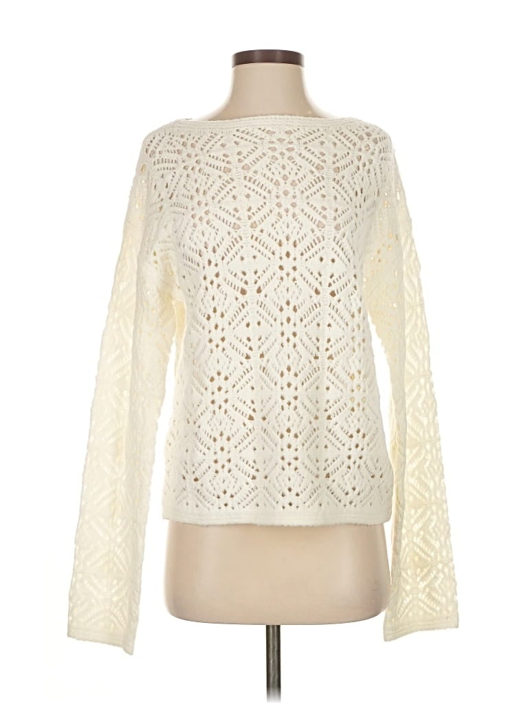 Pre-owned Universal Thread Pullover Sweater In White