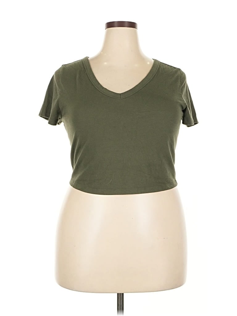 Pre-owned Wild Fable Short Sleeve T-shirt In Green