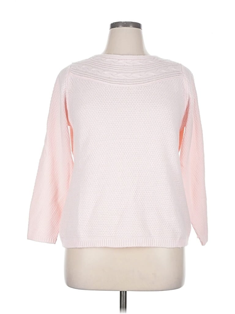 Pre-owned Croft & Barrow Pullover Sweater In Pink