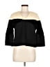 Raoul Black 3/4 Sleeve Top Size M - photo 1