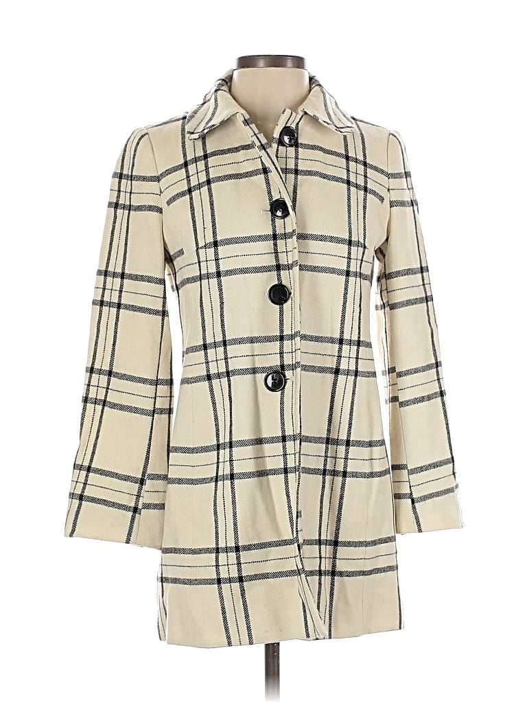 Pre-owned Ann Taylor Factory Coat In White