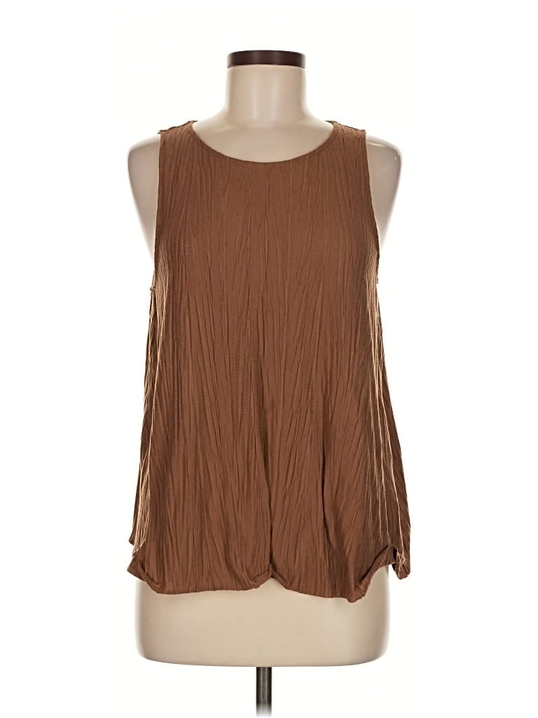 Pre-owned Gap Sleeveless Blouse In Brown