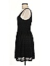 Aqua Solid Black Cocktail Dress Size M - photo 5