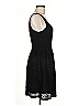 Aqua Solid Black Cocktail Dress Size M - photo 4