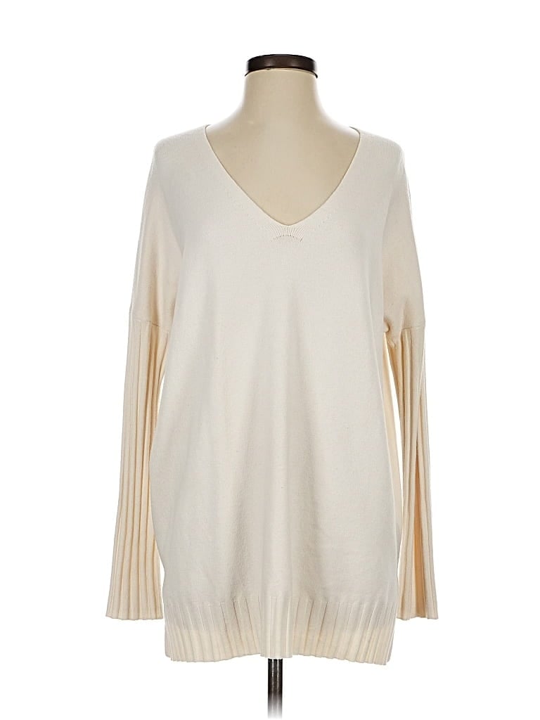 Pre-owned French Connection Pullover Sweater In White