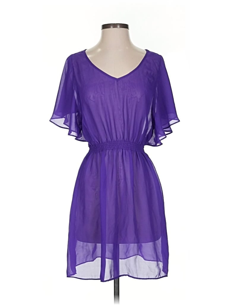 Pre-owned Mimi Chica Cocktail Dress In Purple