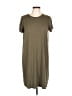 Express Solid Tan Casual Dress Size L - photo 1