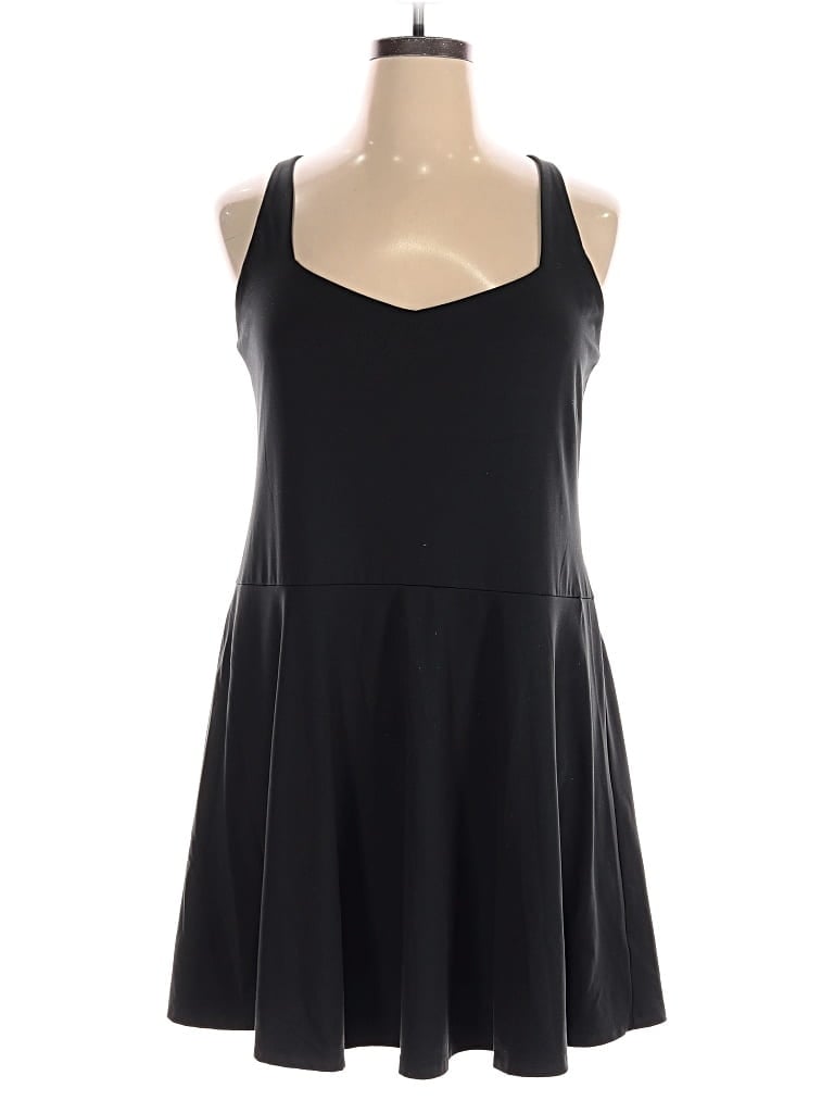 Pre-owned Girlfriend Collective Active Dress In Black