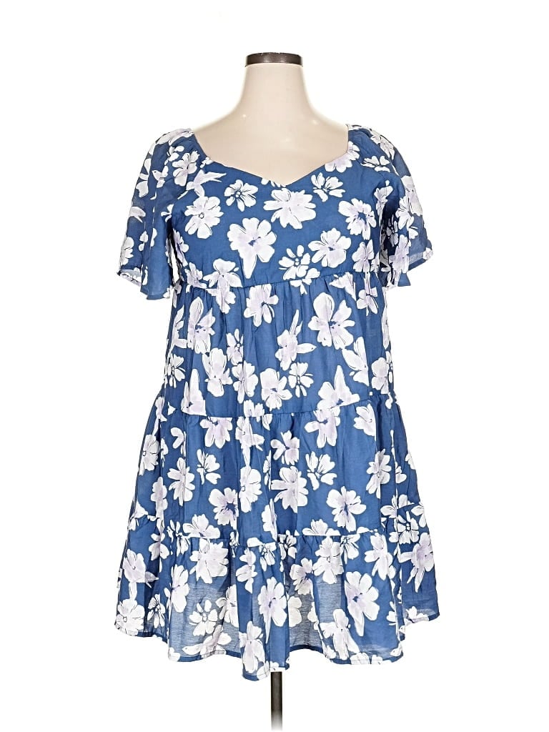Sonoma Goods For Life Casual Dress In Blue