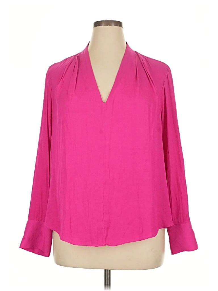 Pre-owned Banana Republic 3/4 Sleeve Blouse In Pink