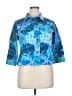 Ruby Rd. 100% Cotton Blue Jacket Size 14 (petite) - photo 1