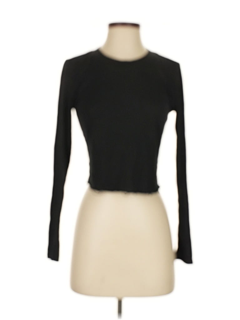 Pre-owned Weworewhat Long Sleeve T-shirt In Black