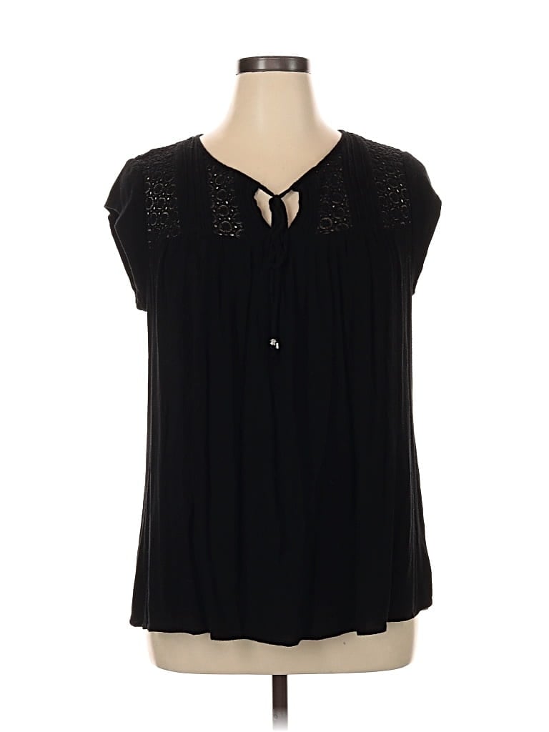 Pre-owned Daniel Rainn Short Sleeve Blouse In White