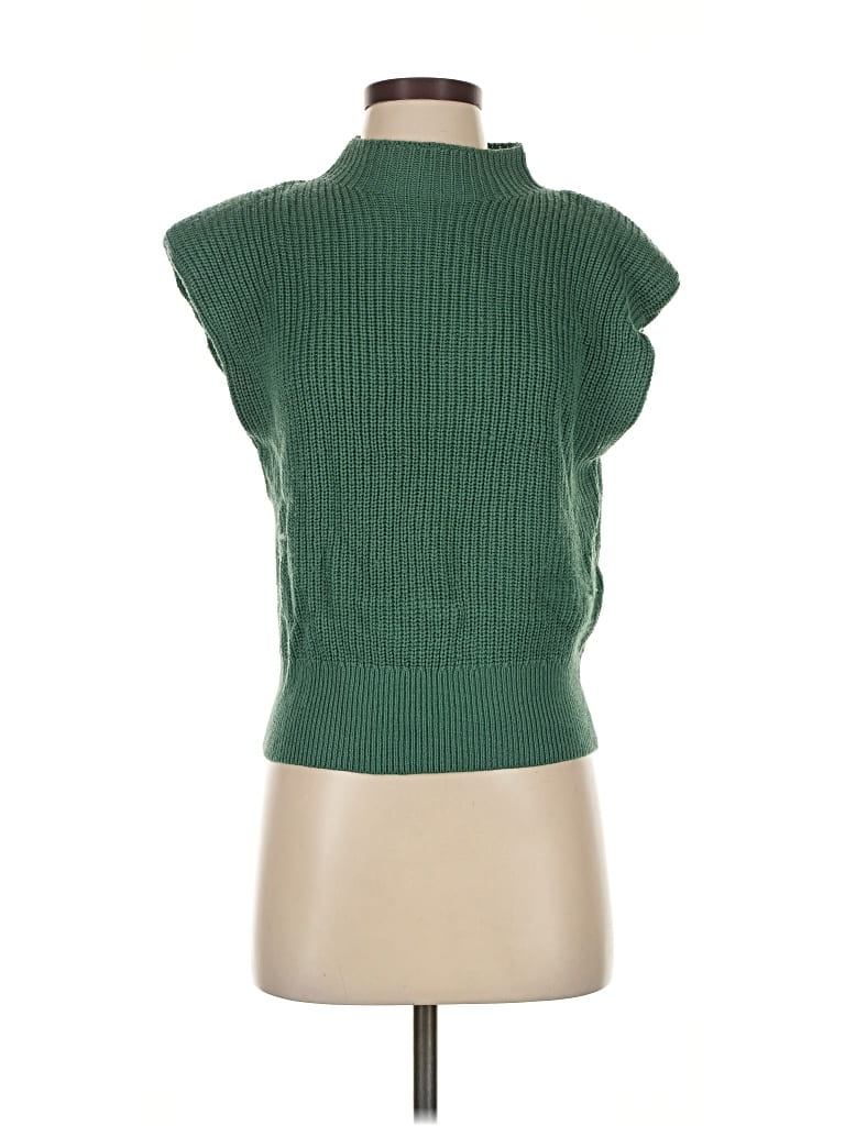 Pre-owned Babaton Sweater Vest In Green